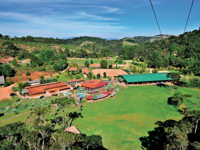 Vista panorâmica do centro de lazer Tarundu