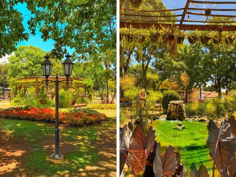 Praça linda na cidade das flores Holambra