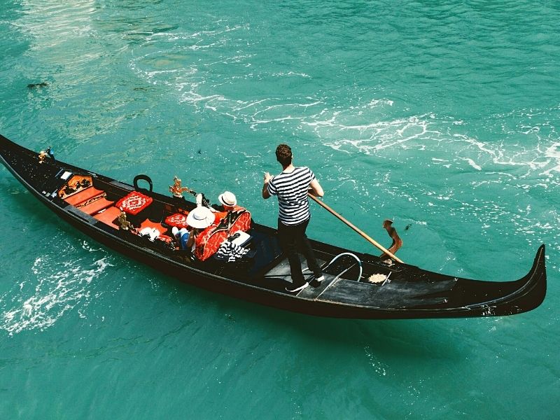 Gôndola transporte em Veneza