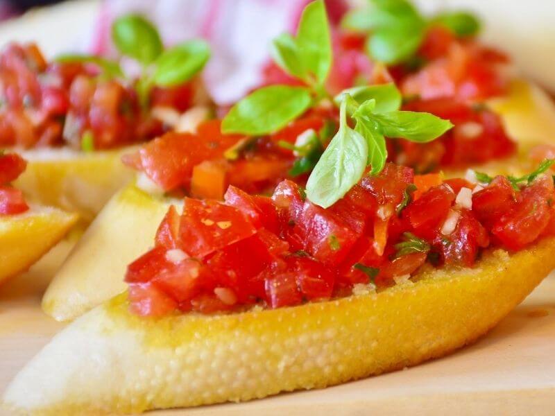 Bruschetta comida típica da italia