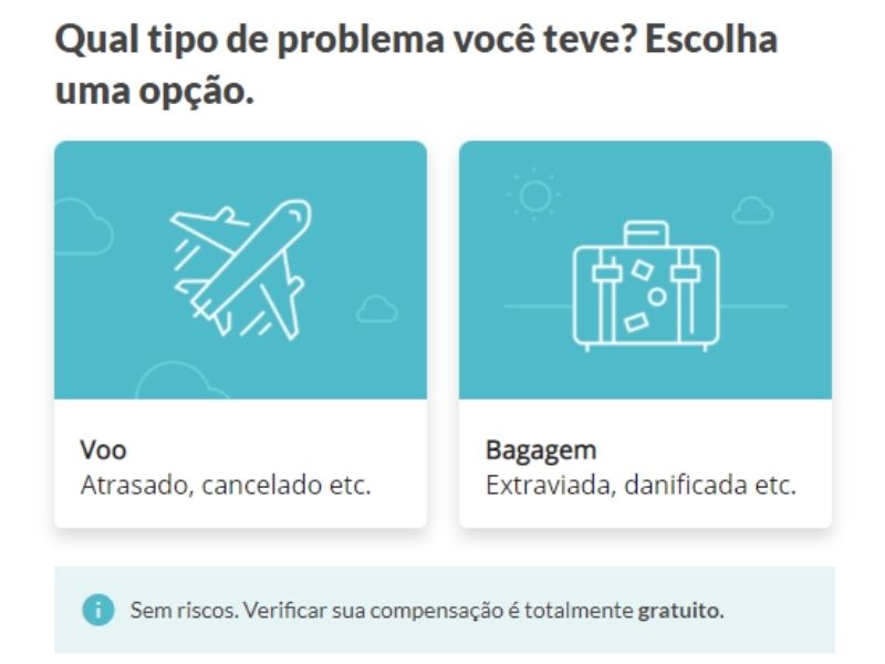 Voe Tranquilo - Tipos de Serviços